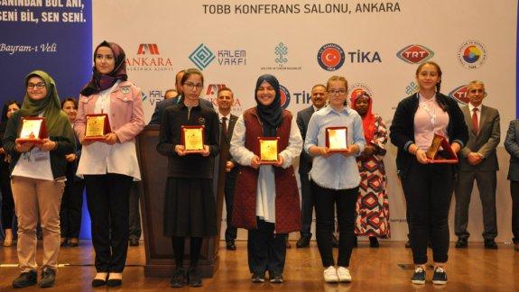 Hacı Bayram-ı Veli Konulu Kompozisyon Yarışmasında Ödüller Verildi