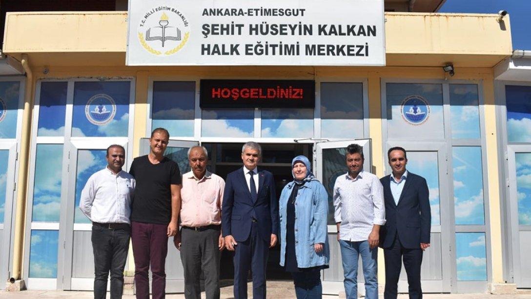 İl Millî Eğitim Müdürü Turan Akpınar'ın Şehit Hüseyin Kalkan Halk Eğitim Merkezini Ziyareti