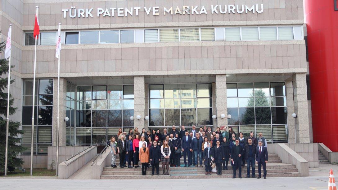 Meslek Lisesi Öğretmenlerimiz Türk Patent  ve Marka Kurumunda